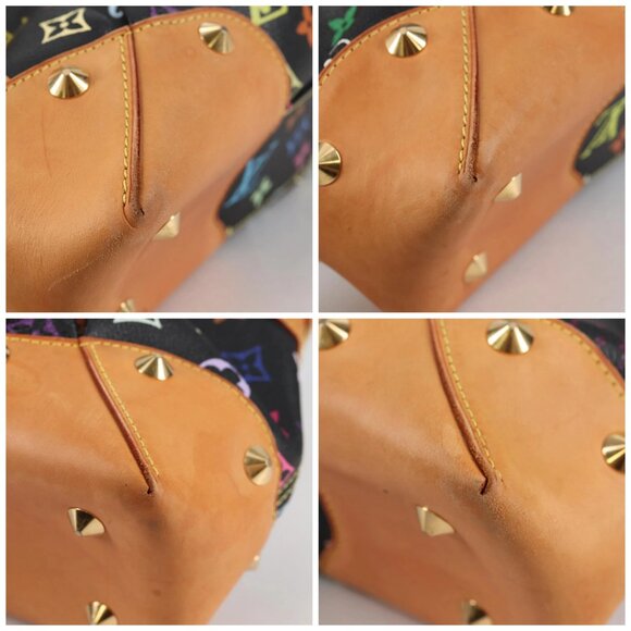 LOUIS VUITTON Monogram Multicolor Judy MM Bag 2Way Black M40256 Auth BA5540A - Picture 14 of 16